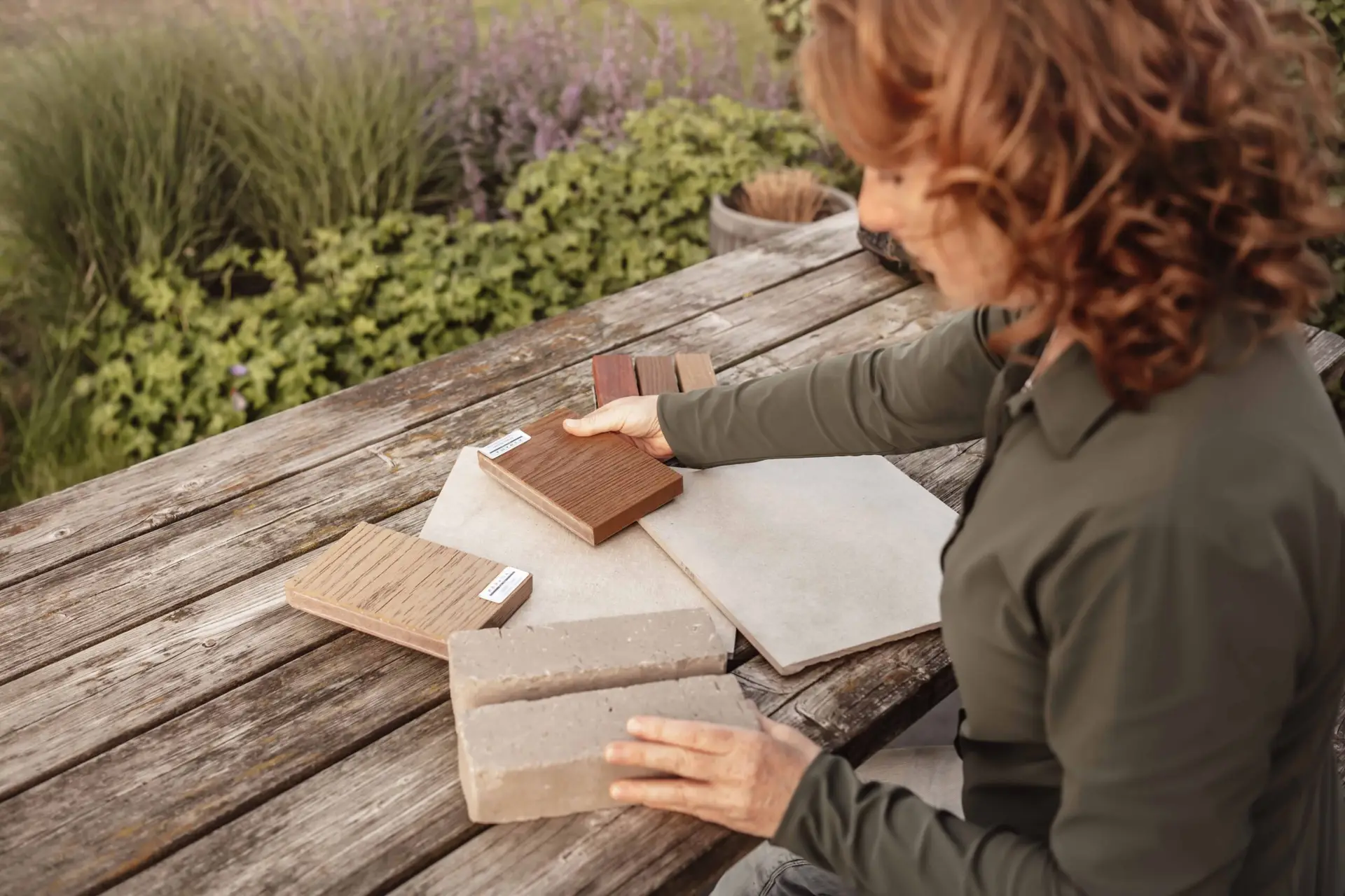 materialen tuin, kerama, keramische tegels